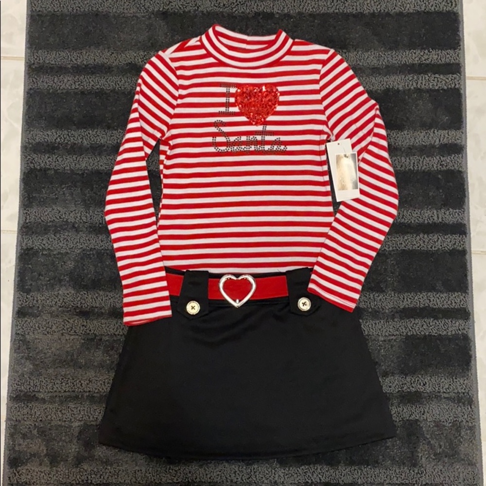 Kids “I ❤️ Santa” One Piece Dress